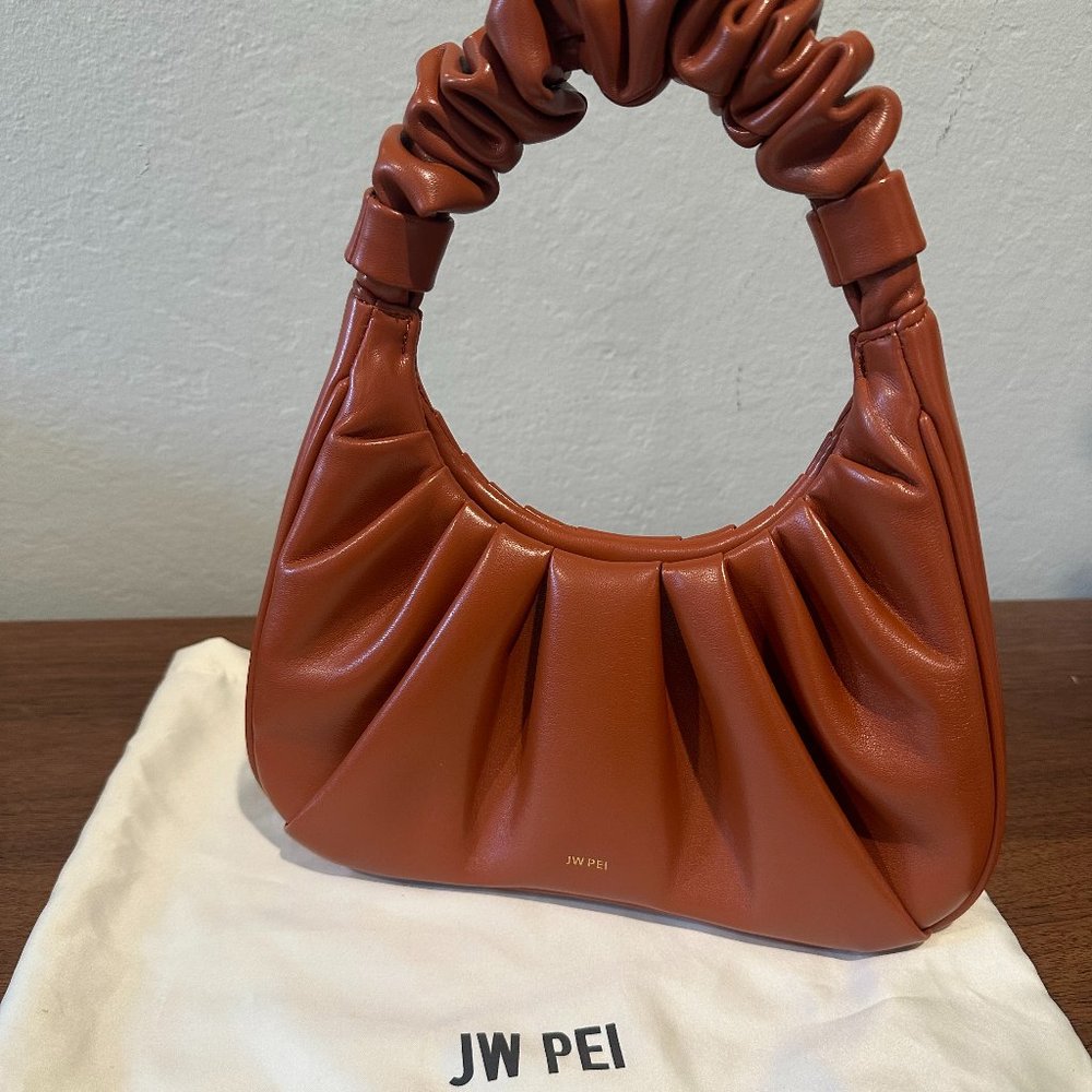 JW PEI Gabbi Ruched Hobo Handbag (Nutella)